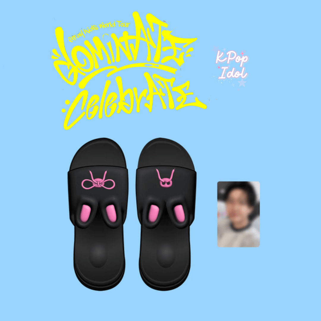 (Pre Order) Stray Kids CelebrATE DominATE Pop Up Store Official MD: DWAEKKI SLIDES by Changbin - KPop Idol