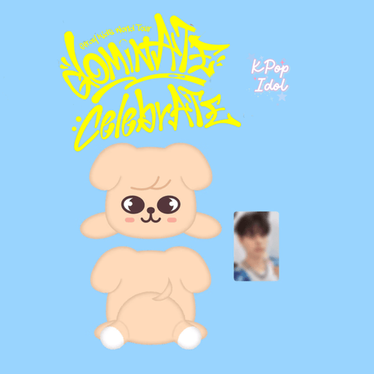 Stray Kids CelebrATE DominATE Pop Up Store Official MD: PuppyM PLUSH LYING Ver. by Seungmin