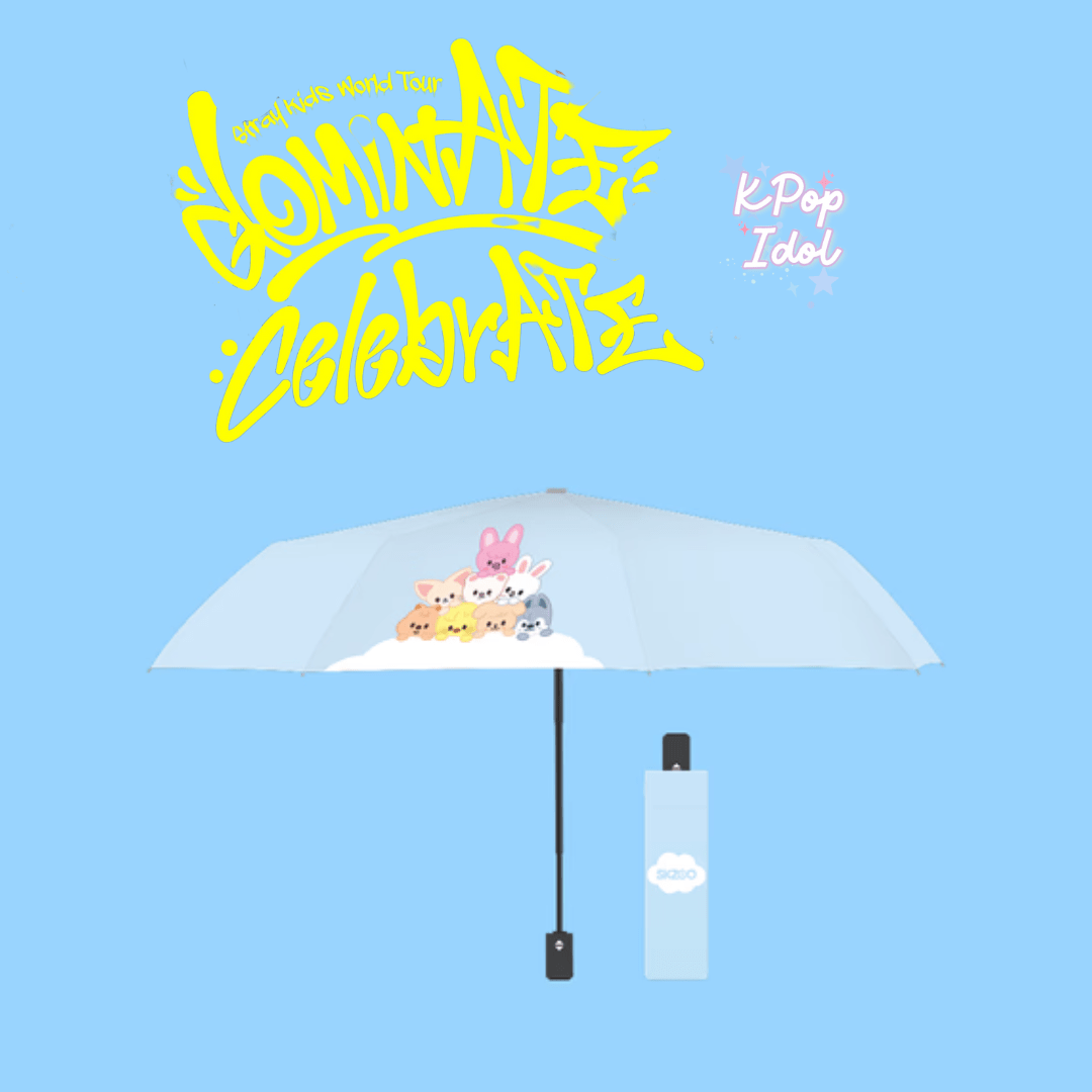 (Pre Order) Stray Kids CelebrATE DominATE Pop Up Store Official MD: SKZOO FOLDING SUN UMBRELLA - KPop Idol