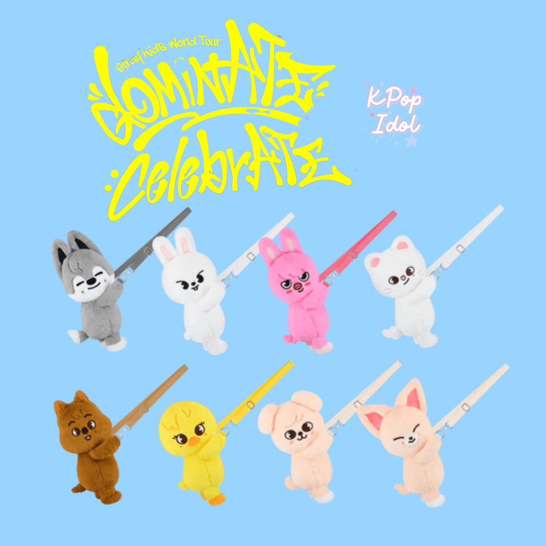 (Pre Order) Stray Kids CelebrATE DominATE Pop Up Store Official MD: SKZOO PLUSH BAG - KPop Idol