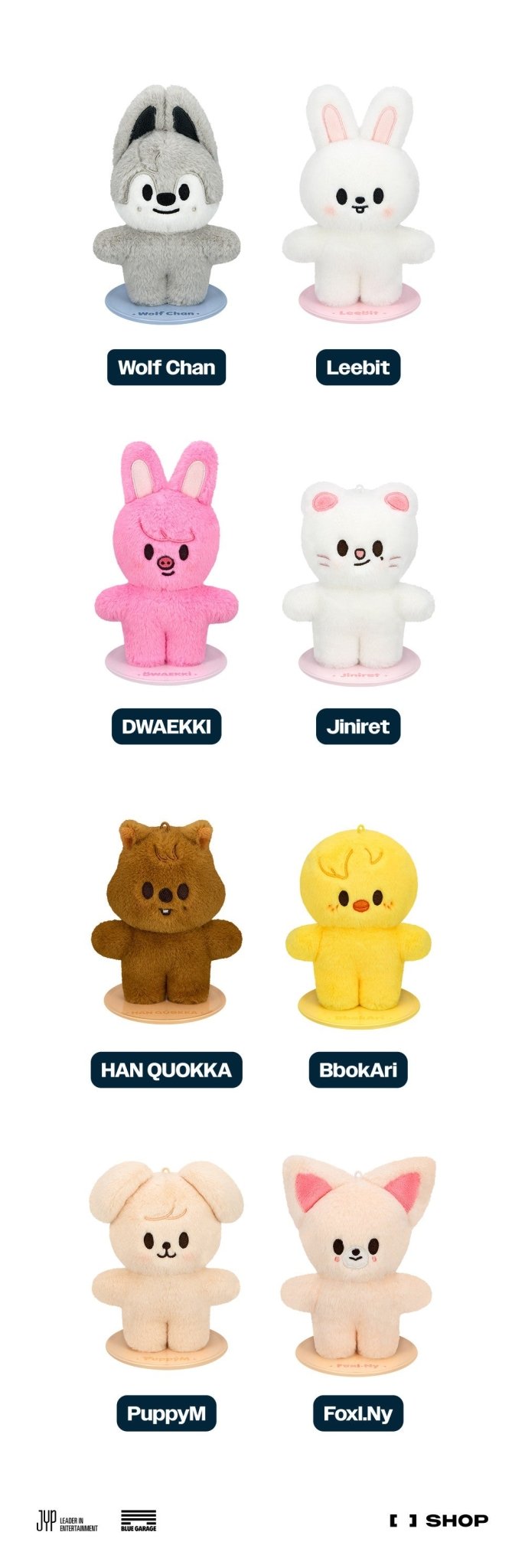 (Pre Order) Stray Kids CelebrATE DominATE Pop Up Store Official MD: SKZOO PLUSH STANDING Ver. - KPop Idol