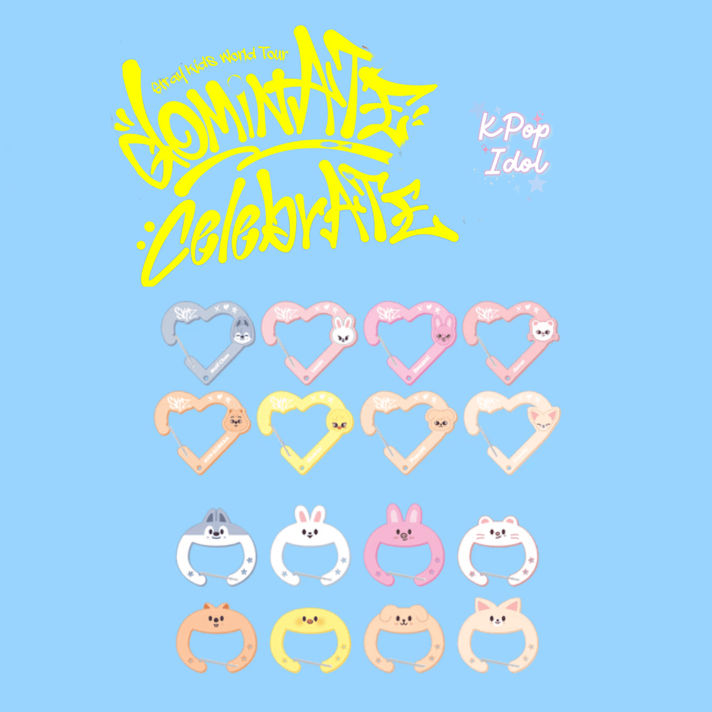 (Pre Order) Stray Kids CelebrATE DominATE Pop Up Store Official MD: SKZOO SECRET ACRYLIC CARABINER - KPop Idol