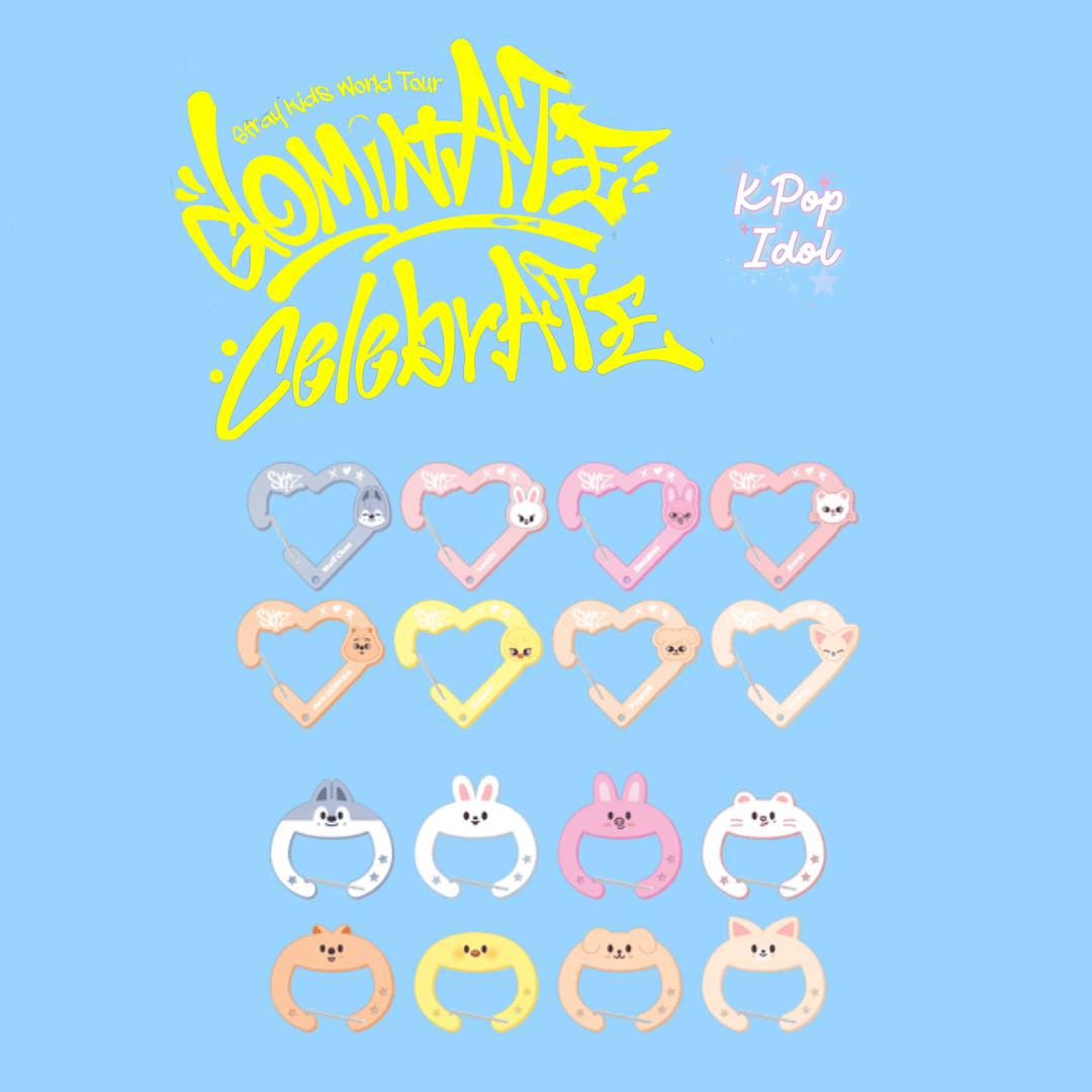 (Pre Order) Stray Kids CelebrATE DominATE Pop Up Store Official MD: SKZOO SECRET ACRYLIC CARABINER - KPop Idol