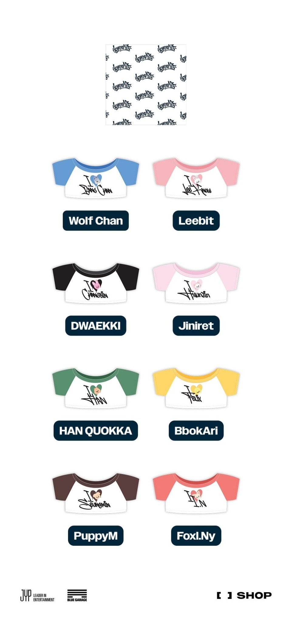 (Pre Order) Stray Kids CelebrATE DominATE Pop Up Store Official MD: SKZOO STANDING PLUSH OUTFIT - KPop Idol