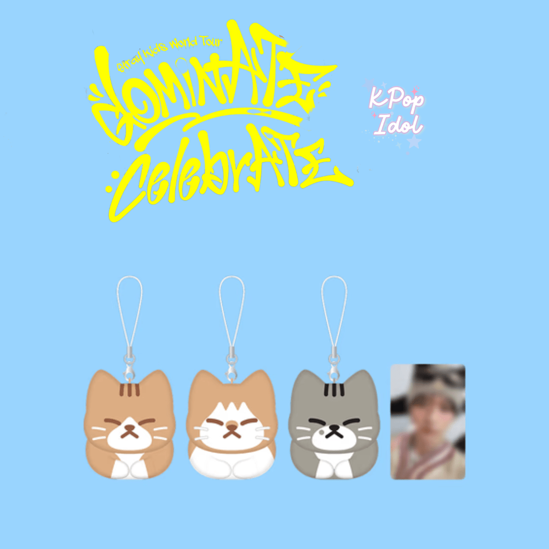 (Pre Order) Stray Kids CelebrATE DominATE Pop Up Store Official MD: SOON - DOONG - DORI KEYRING SET by Lee Know - KPop Idol