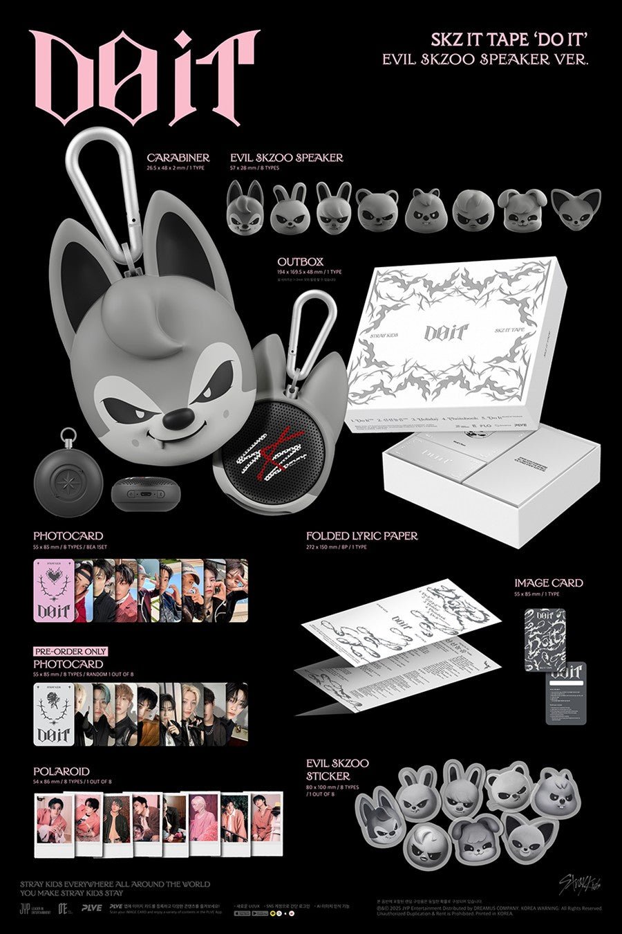 (Pre Order) Stray Kids - Do It: Evil SKZOO Speaker Version (member choice) - KPop Idol