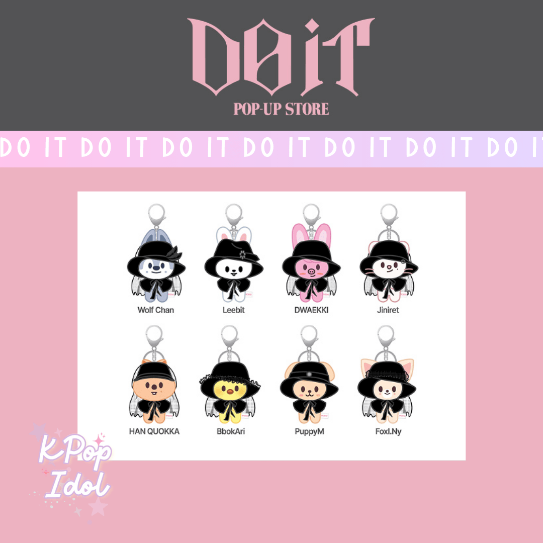 (Pre Order) Stray Kids - Do It Pop Up Official MD: (Week One) SKZOO COSTUME MAGNET PLUSH KEYRING - KPop Idol
