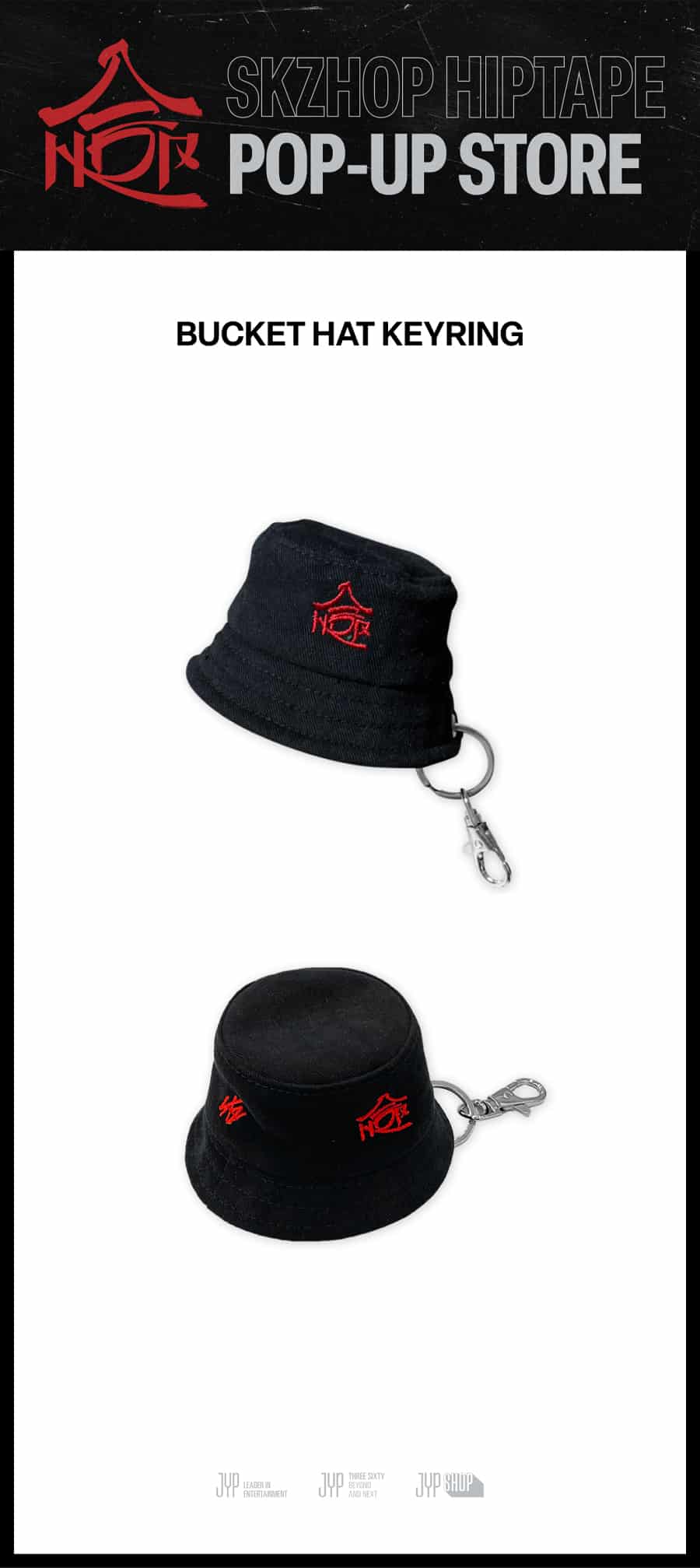 (Pre Order) Stray Kids HOP Pop Up Store - Bucket Hat Keyring - KPop Idol