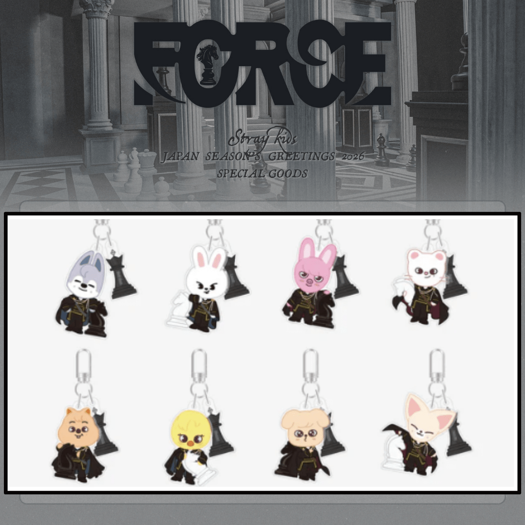 (Pre Order) Stray Kids Japan Seasons Greetings 2026 FORCE MD - Random Acrylic Key Holder - KPop Idol