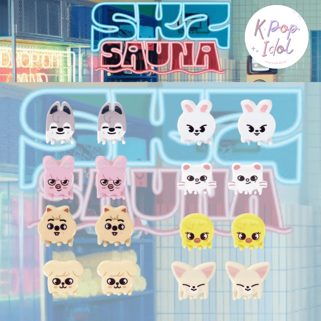 (Pre Order) Stray Kids Japan: SKZ Sauna - Mini Hair Clip (member choice) - KPop Idol