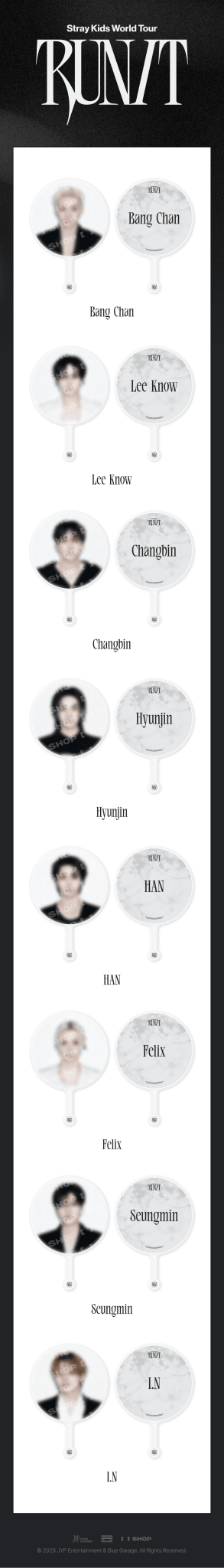(Pre Order) Stray Kids - Run It World Tour Official MD: IMAGE PICKET - KPop Idol