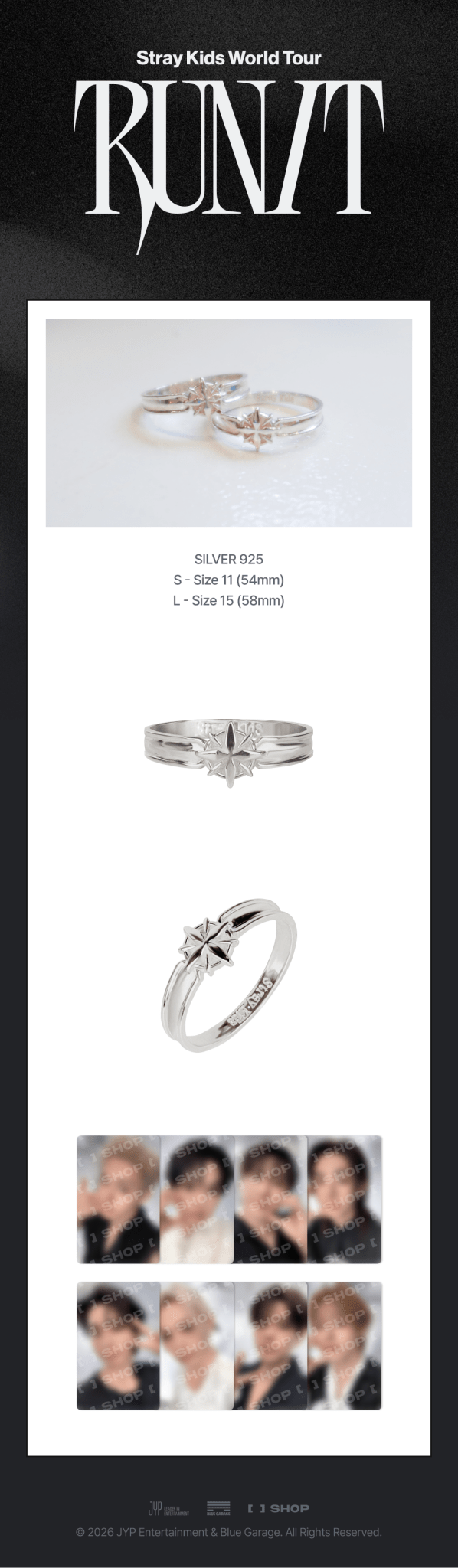 (Pre Order) Stray Kids - Run It World Tour Official MD: RING - KPop Idol