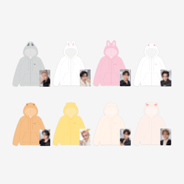 (Pre Order) Stray Kids - Run It World Tour Official MD: SKZOO FLEECE HOOD ZIP-UP - KPop Idol
