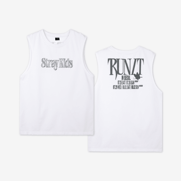 (Pre Order) Stray Kids - Run It World Tour Official MD: SLEEVELESS TOP - KPop Idol