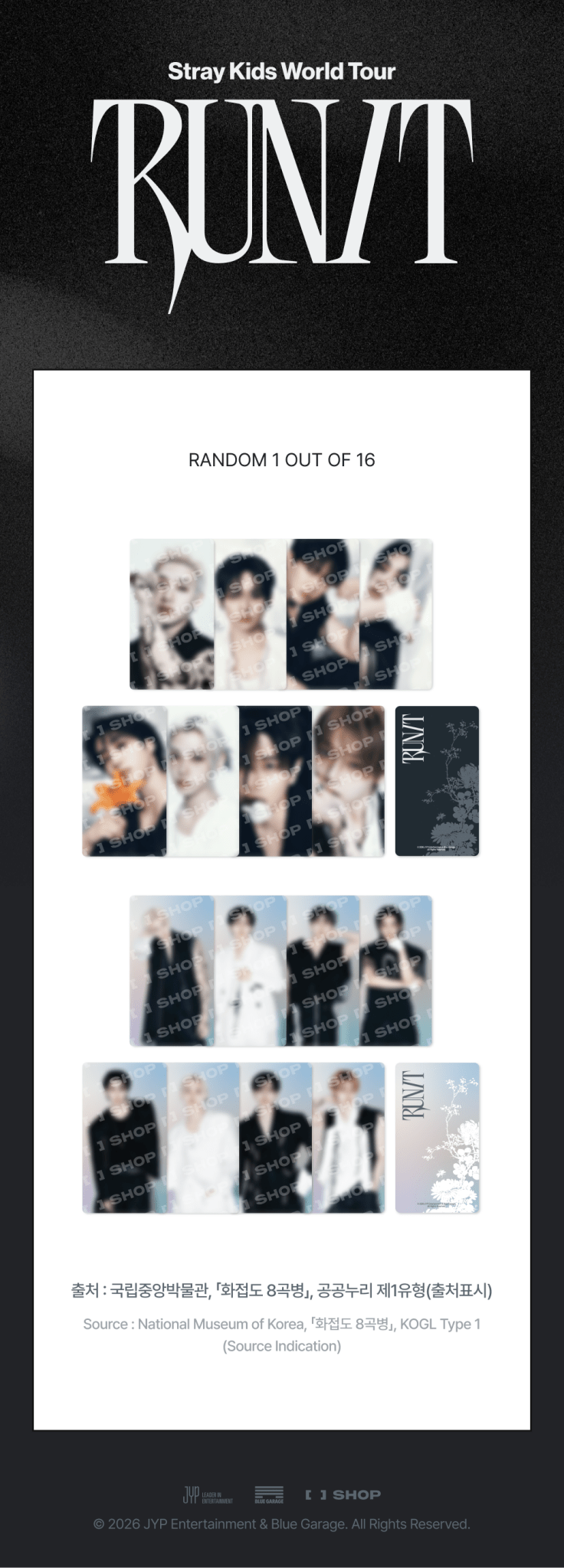 (Pre Order) Stray Kids - Run It World Tour Official MD: SPECIAL TRADING CARD - KPop Idol