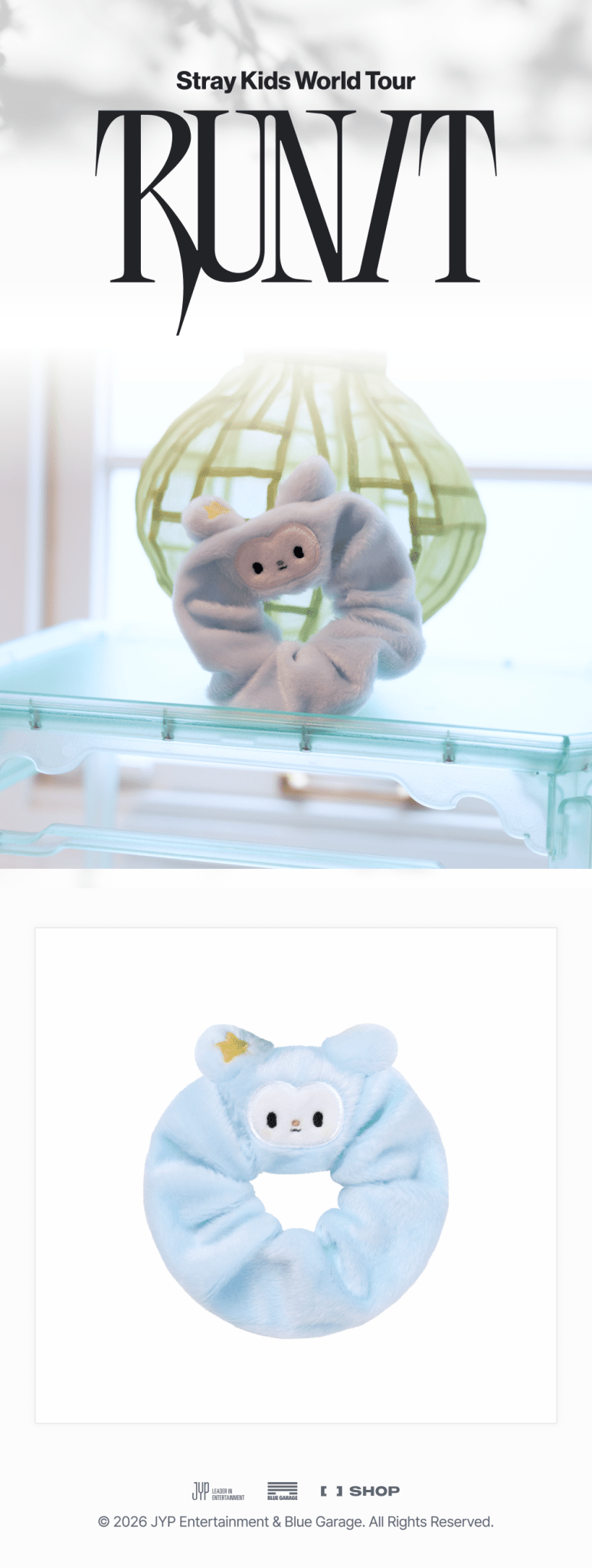 (Pre Order) Stray Kids - Run It World Tour Official MD: TASY SCRUNCHIE - KPop Idol