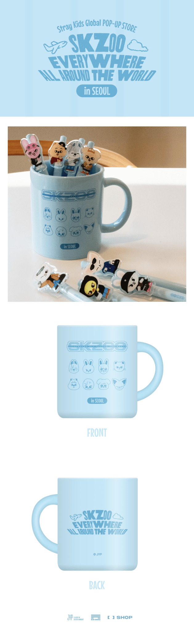 (Pre Order) Stray Kids - SKZOO Everywhere All Around the World Official MD: SKZOO CITY MUG SEOUL Ver. - KPop Idol