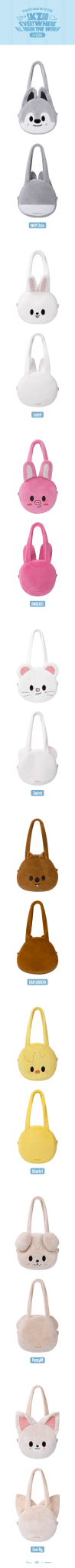 (Pre Order) Stray Kids - SKZOO Everywhere All Around the World Official MD: SKZOO FACE SHOULDER BAG - KPop Idol