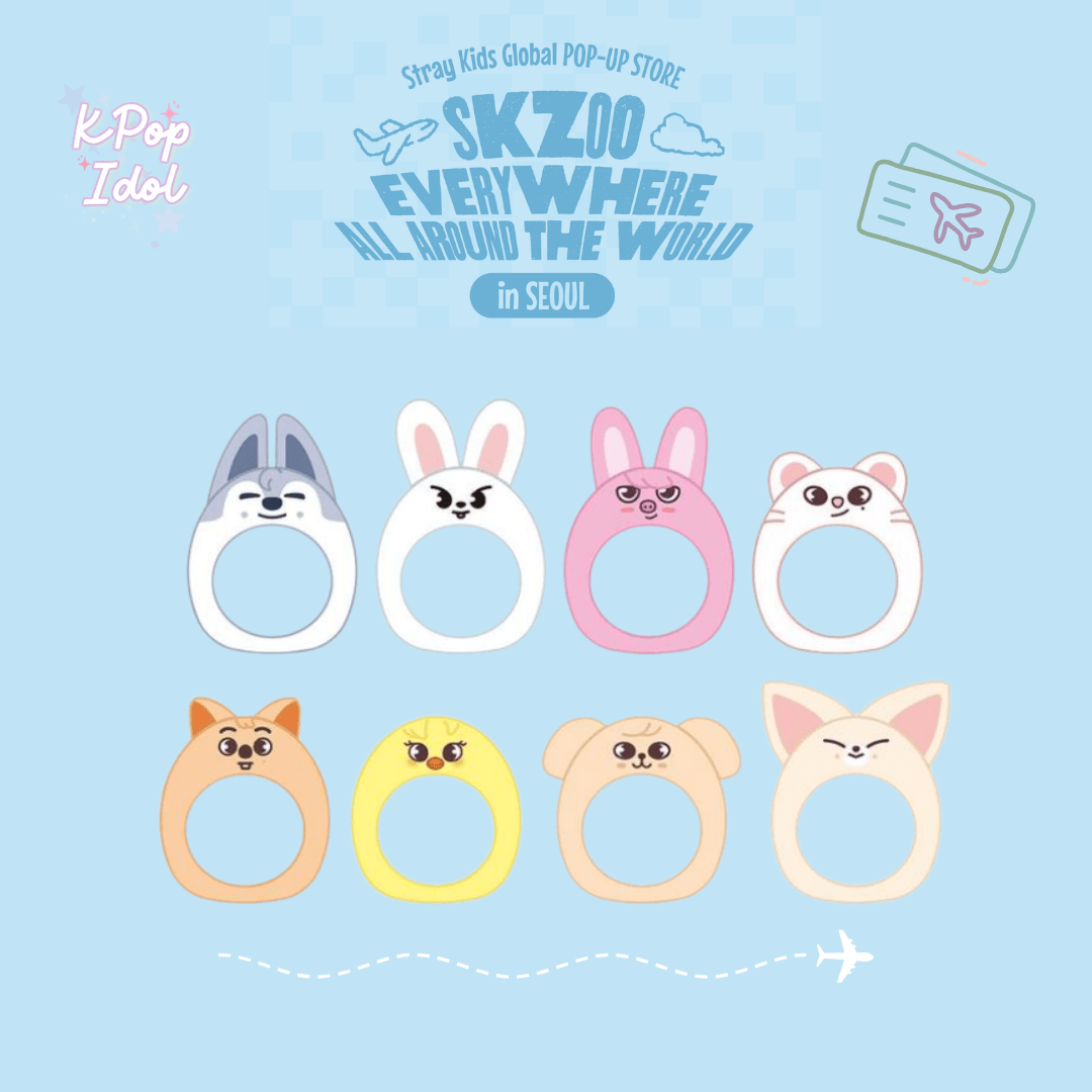 (Pre Order) Stray Kids - SKZOO Everywhere All Around the World Official MD: SKZOO LIGHT STICK COVER VER.2 - KPop Idol