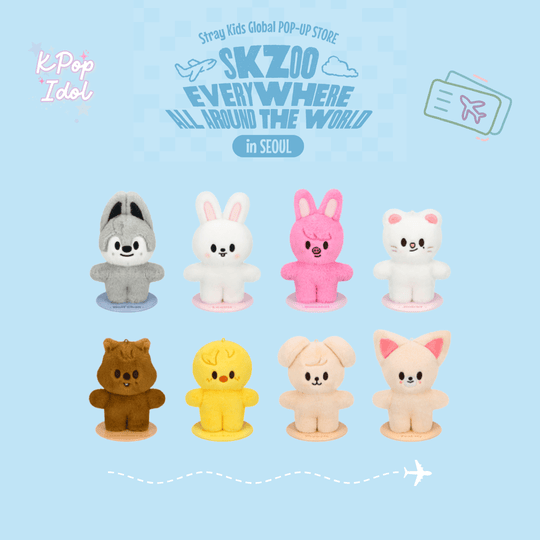 (Pre Order) Stray Kids - SKZOO Everywhere All Around the World Official MD: SKZOO PLUSH STANDING Ver.
