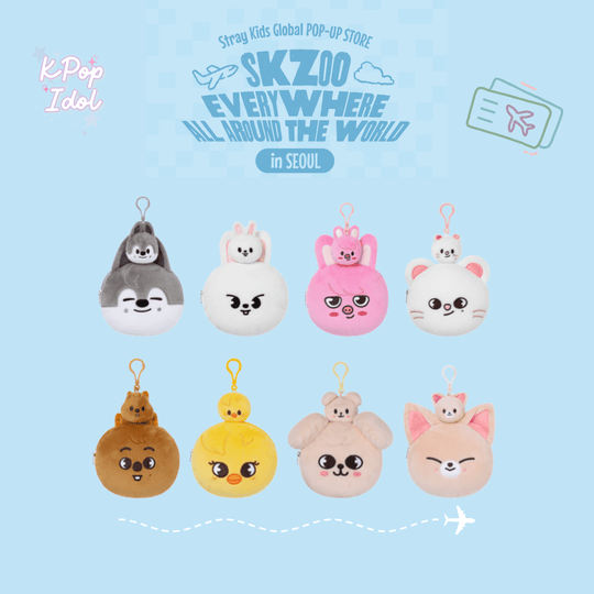 (Pre Order) Stray Kids - SKZOO Everywhere All Around the World Official MD: SKZOO REEL FACE SET