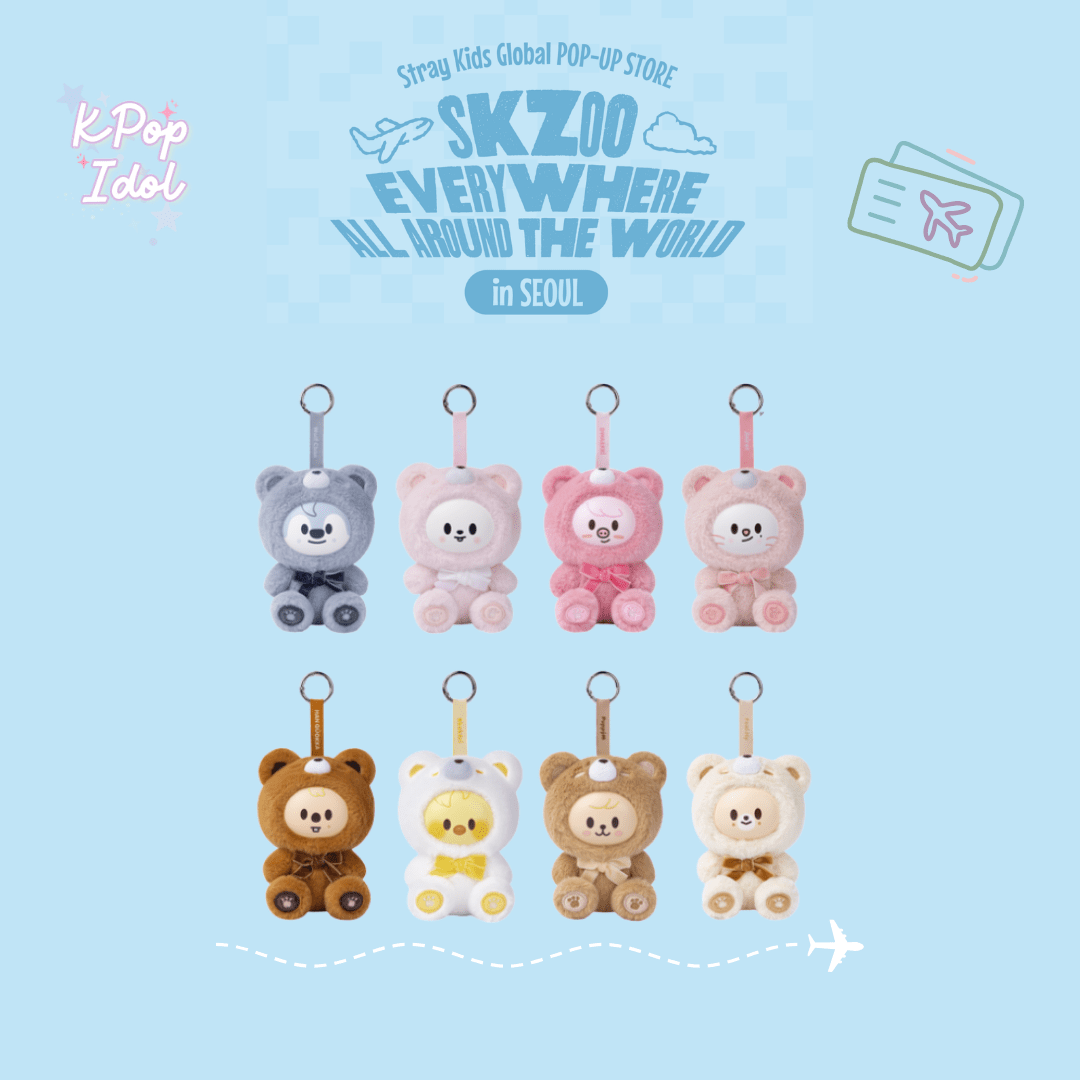 (Pre Order) Stray Kids - SKZOO Everywhere All Around the World Official MD: SKZOO SECRET KEYRING TOY Ver. - KPop Idol