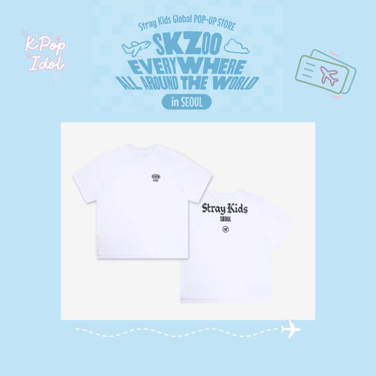 (Pre Order) Stray Kids - SKZOO Everywhere All Around the World Official MD: T-SHIRT SEOUL Ver.