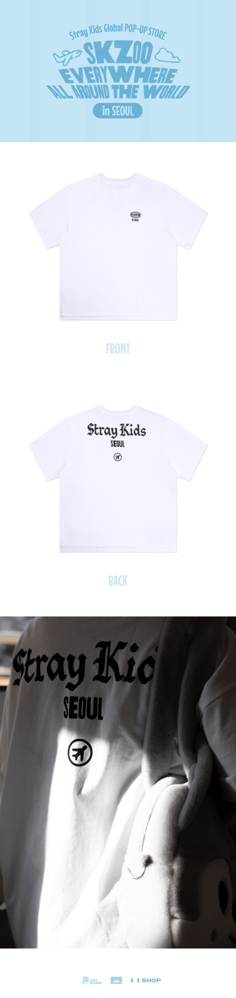 (Pre Order) Stray Kids - SKZOO Everywhere All Around the World Official MD: T - SHIRT SEOUL Ver. - KPop Idol