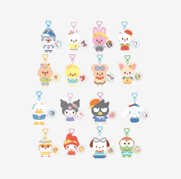 (Pre Order) Stray Kids - SKZOO X SANRIO CHARACTERS Official MD: 10CM PLUSH MINI PICKET Ver. - KPop Idol