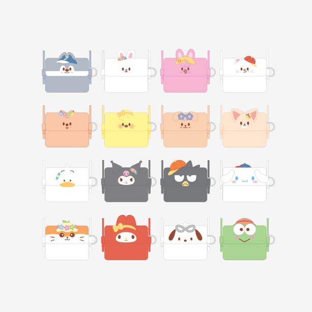 (Pre Order) Stray Kids - SKZOO X SANRIO CHARACTERS Official MD: CARD WALLET CROSS BAG - KPop Idol
