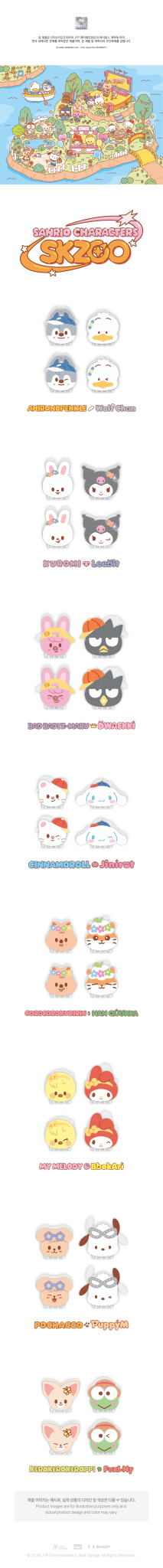 (Pre Order) Stray Kids - SKZOO X SANRIO CHARACTERS Official MD: HAIR PIN - KPop Idol