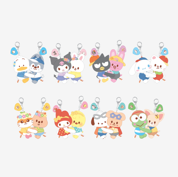 (Pre Order) Stray Kids - SKZOO X SANRIO CHARACTERS Official MD: HUG PLUSH KEYRING - KPop Idol