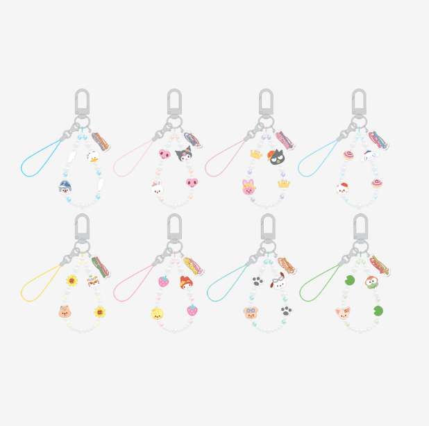 (Pre Order) Stray Kids - SKZOO X SANRIO CHARACTERS Official MD: PHONE BEADS STRAP - KPop Idol