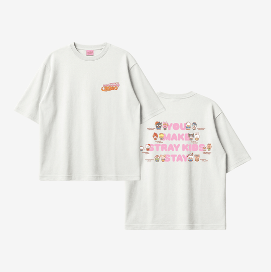 (Pre Order) Stray Kids - SKZOO X SANRIO CHARACTERS Official MD: T-SHIRT