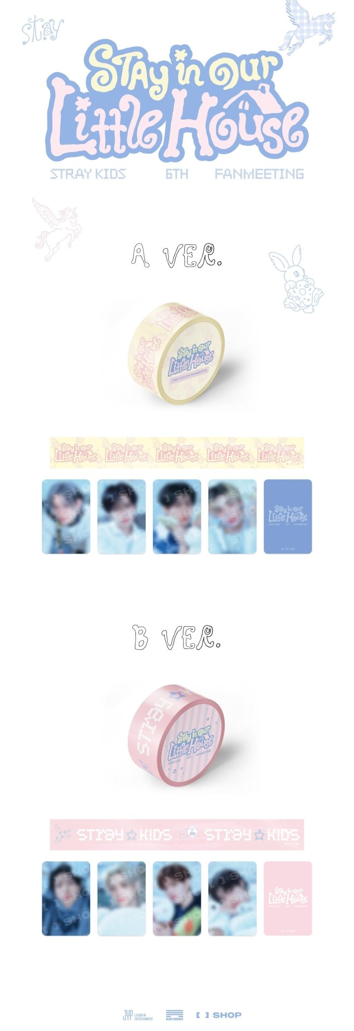 (Pre Order) Stray Kids - Stay in Our Little House Official MD - BOX TAPE SET - KPop Idol