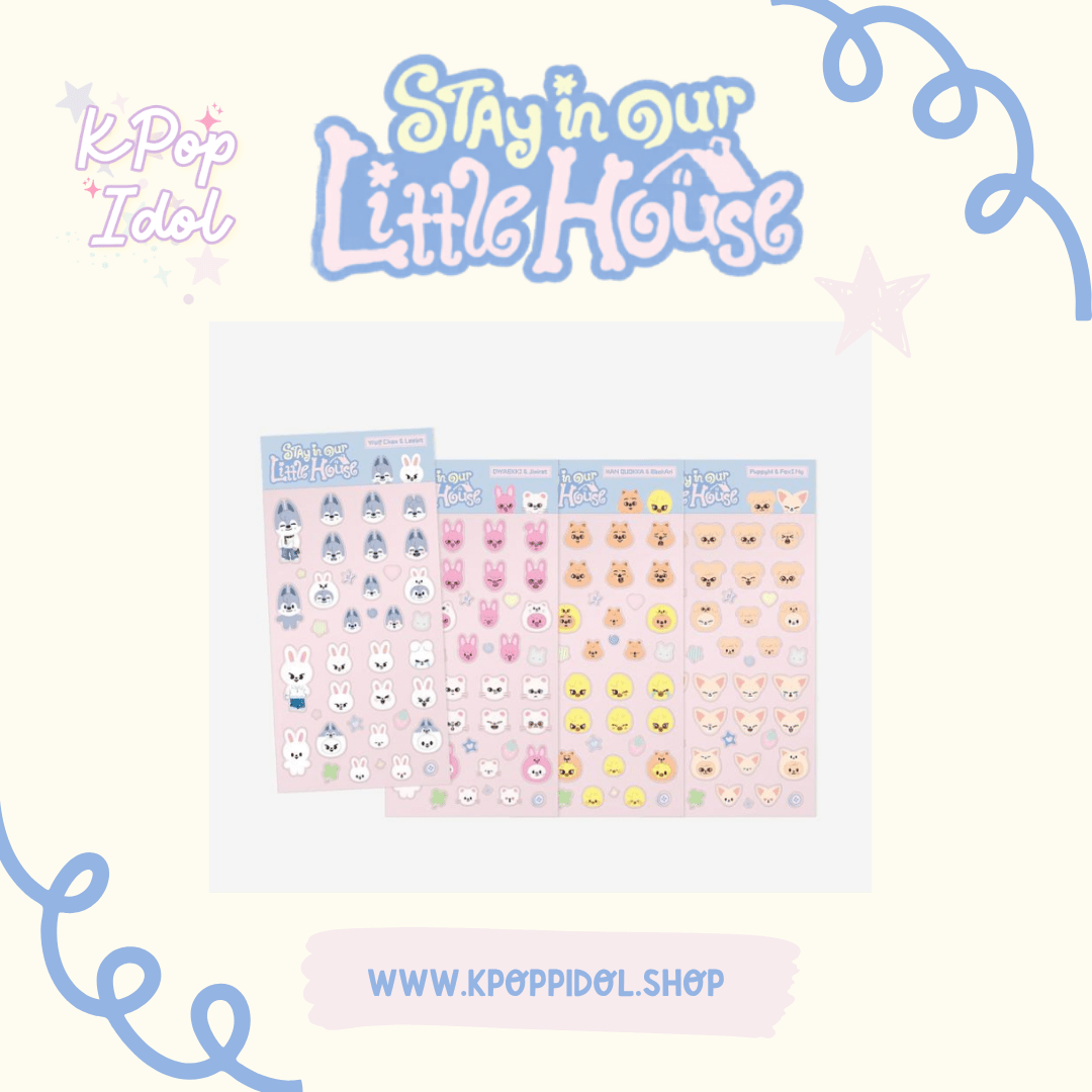 (Pre Order) Stray Kids - Stay in Our Little House Official MD - SKZOO 3D STICKER - KPop Idol