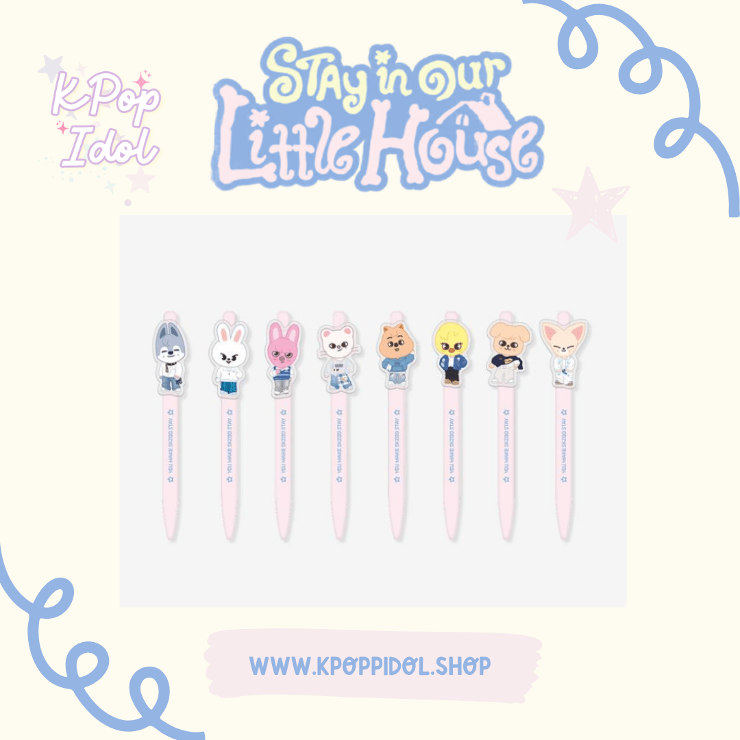 (Pre Order) Stray Kids - Stay in Our Little House Official MD - SKZOO GEL PEN - KPop Idol