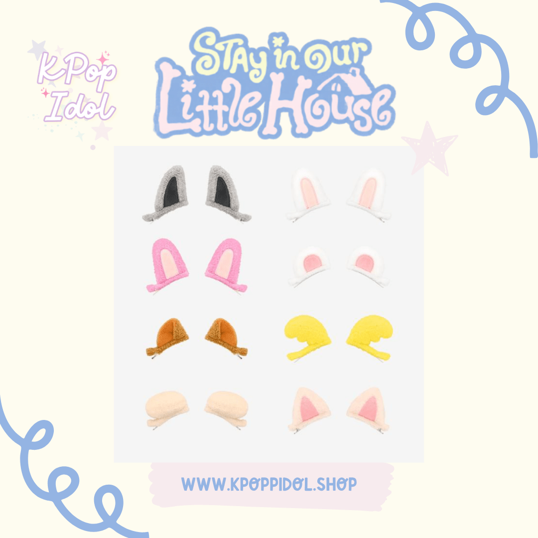 (Pre Order) Stray Kids - Stay in Our Little House Official MD - SKZOO PLUSH HAIR PIN - KPop Idol