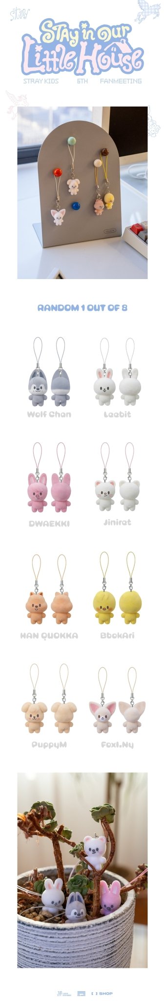 (Pre Order) Stray Kids - Stay in Our Little House Official MD - SKZOO SECRET MINI CHARM - KPop Idol