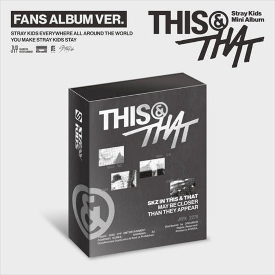(Pre Order) Stray Kids - This & That: FANs Album Ver. (Fans Album Exclusive POB)