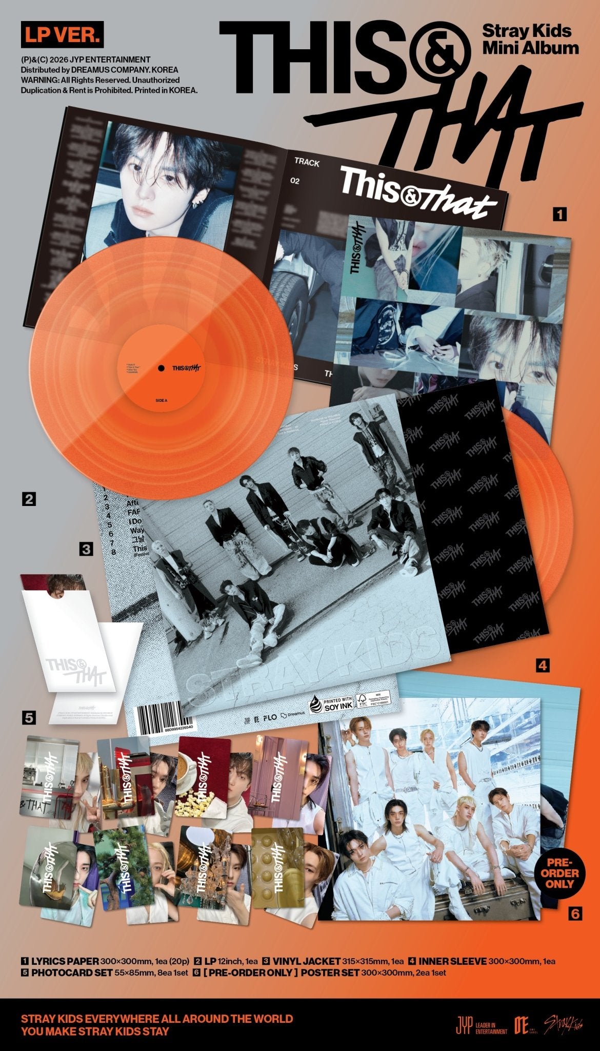 (Pre Order) Stray Kids - This & That: LP Vinyl Ver. (Music Korea POB) - KPop Idol
