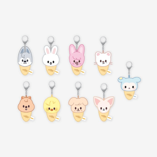 (Pre Order) Stray Kids - This & That Pop Up Official MD Week One: PLUSH KEYRING ICECREAM Ver.