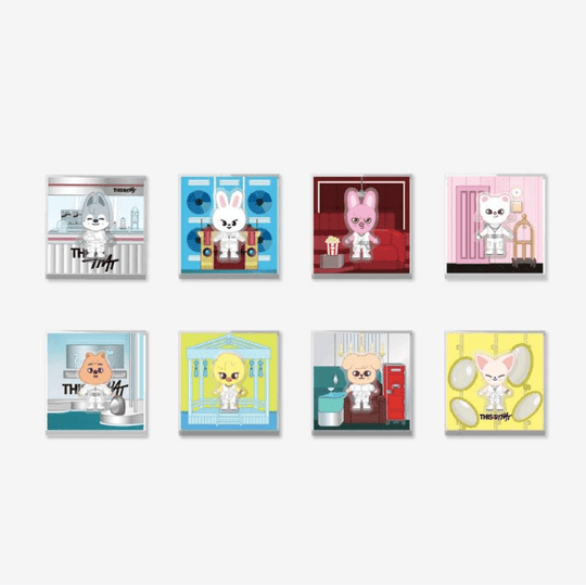(Pre Order) Stray Kids - This & That Pop Up Official MD Week One: SKZOO SPINNING MAGNET