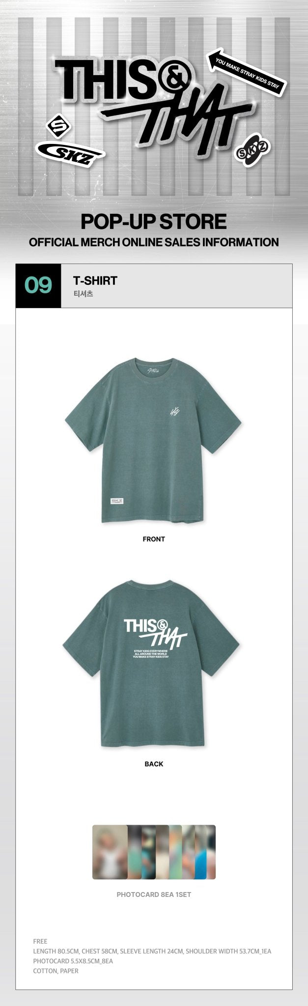 (Pre Order) Stray Kids - This & That Pop Up Official MD Week One: T-SHIRT - KPop Idol