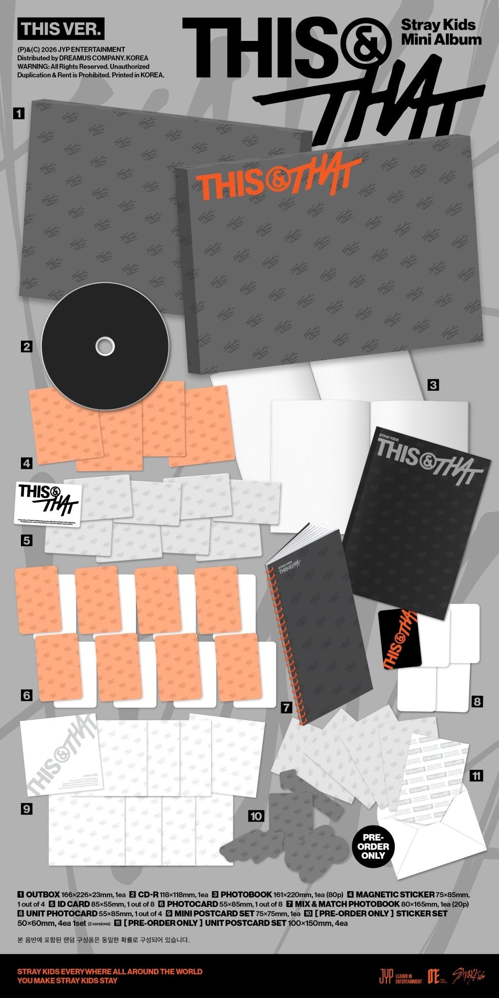 (Pre Order) Stray Kids - This & That: This/That Ver. (Dear My Muse POB) - KPop Idol