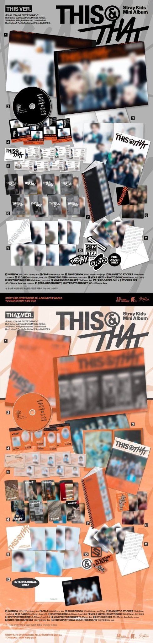 (Pre Order) Stray Kids - This & That: This/That Ver. (Music Korea) - KPop Idol