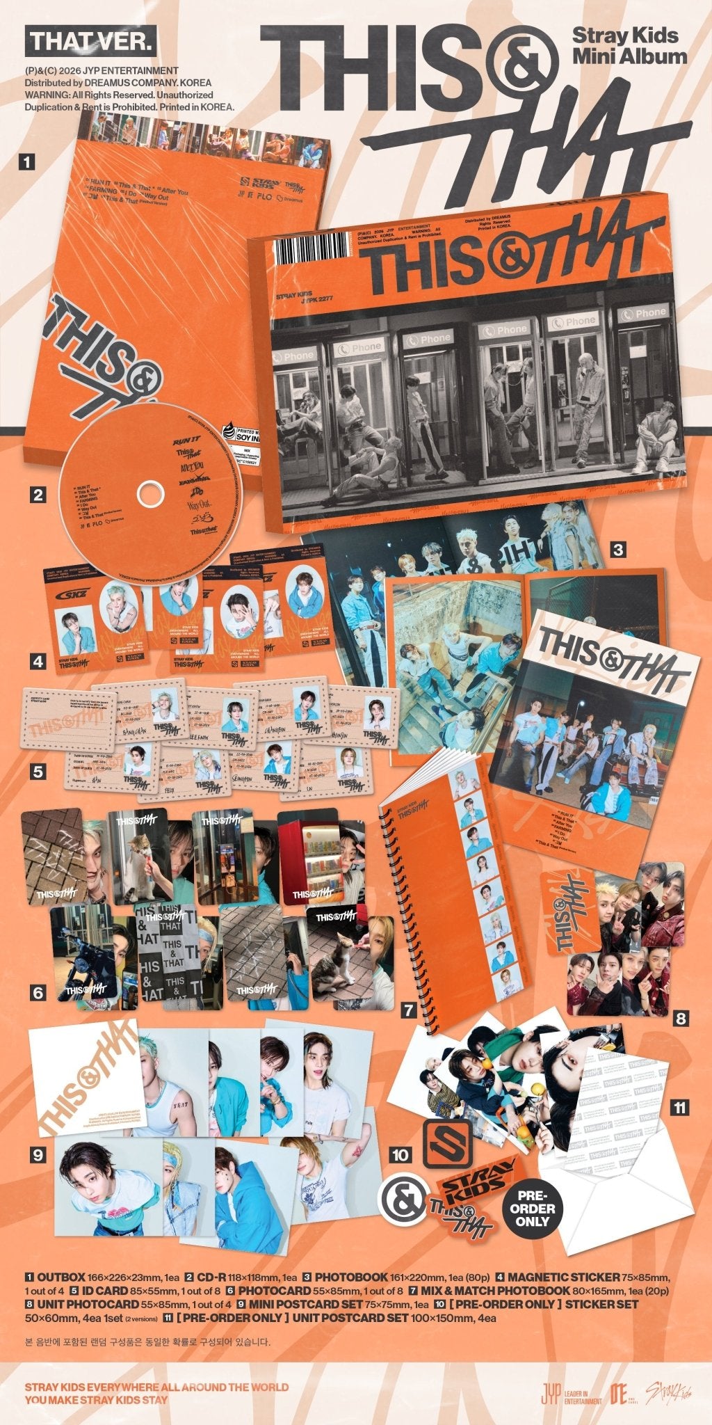 (Pre Order) Stray Kids - This & That: This/That Ver. (Music Korea) - KPop Idol