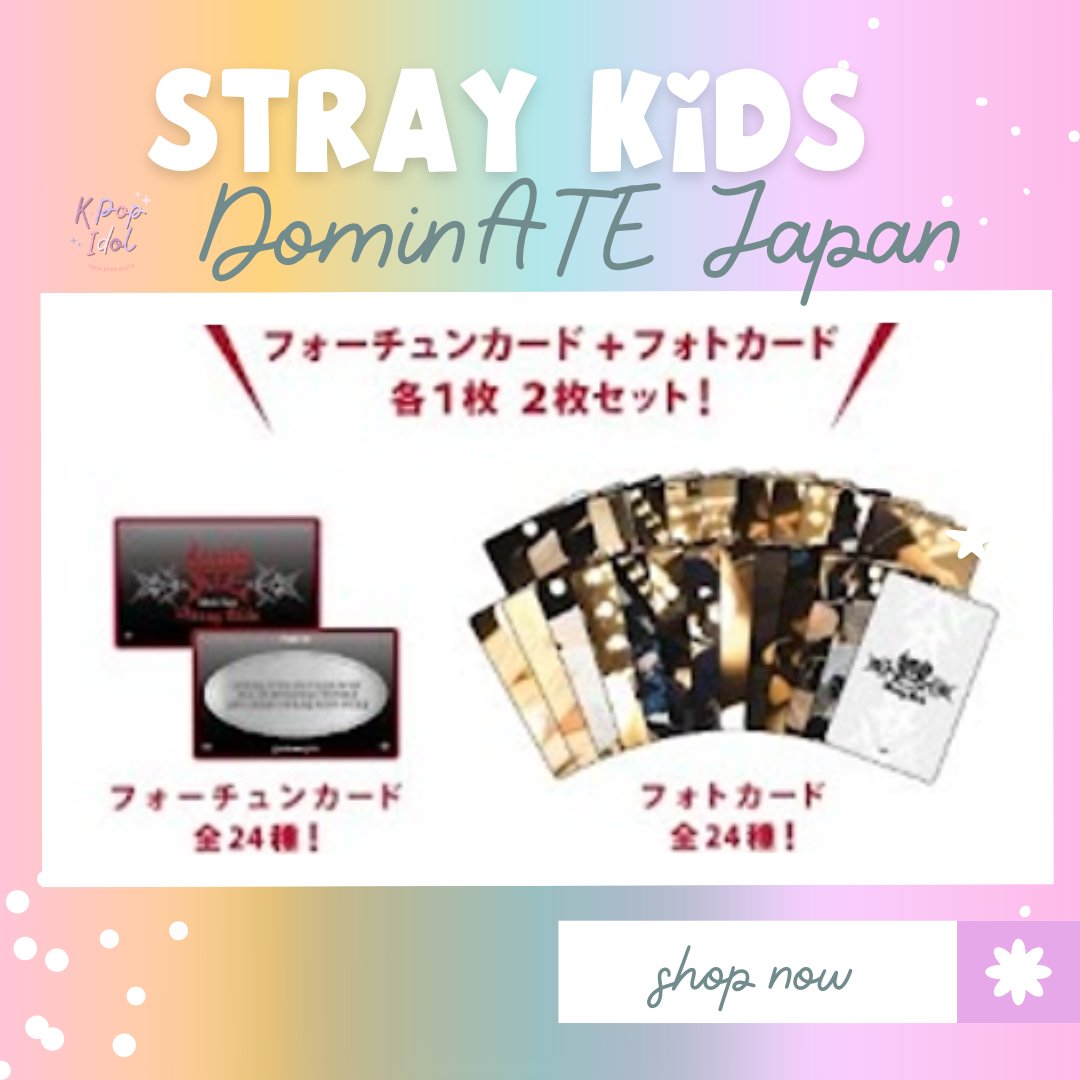 (Pre Order) Stray Kids World Tour DominATE Japan: RANDOM FORTUNE CARD - KPop Idol