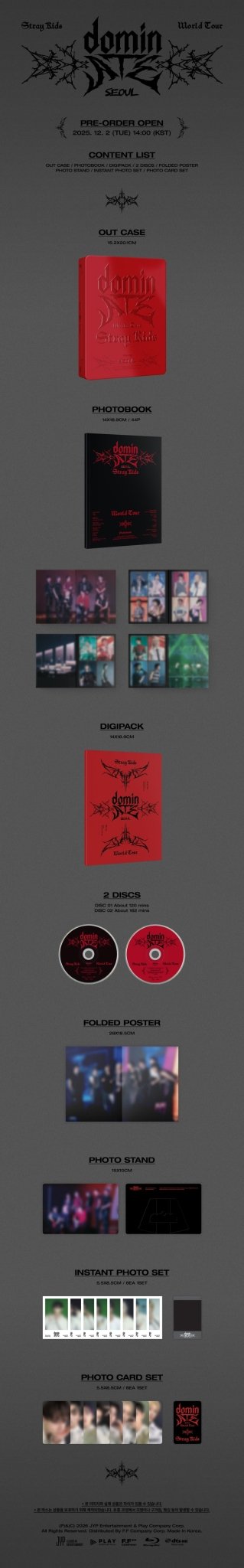 (Pre Order) Stray Kids - World Tour <dominATE SEOUL> Blu - ray with POB - KPop Idol