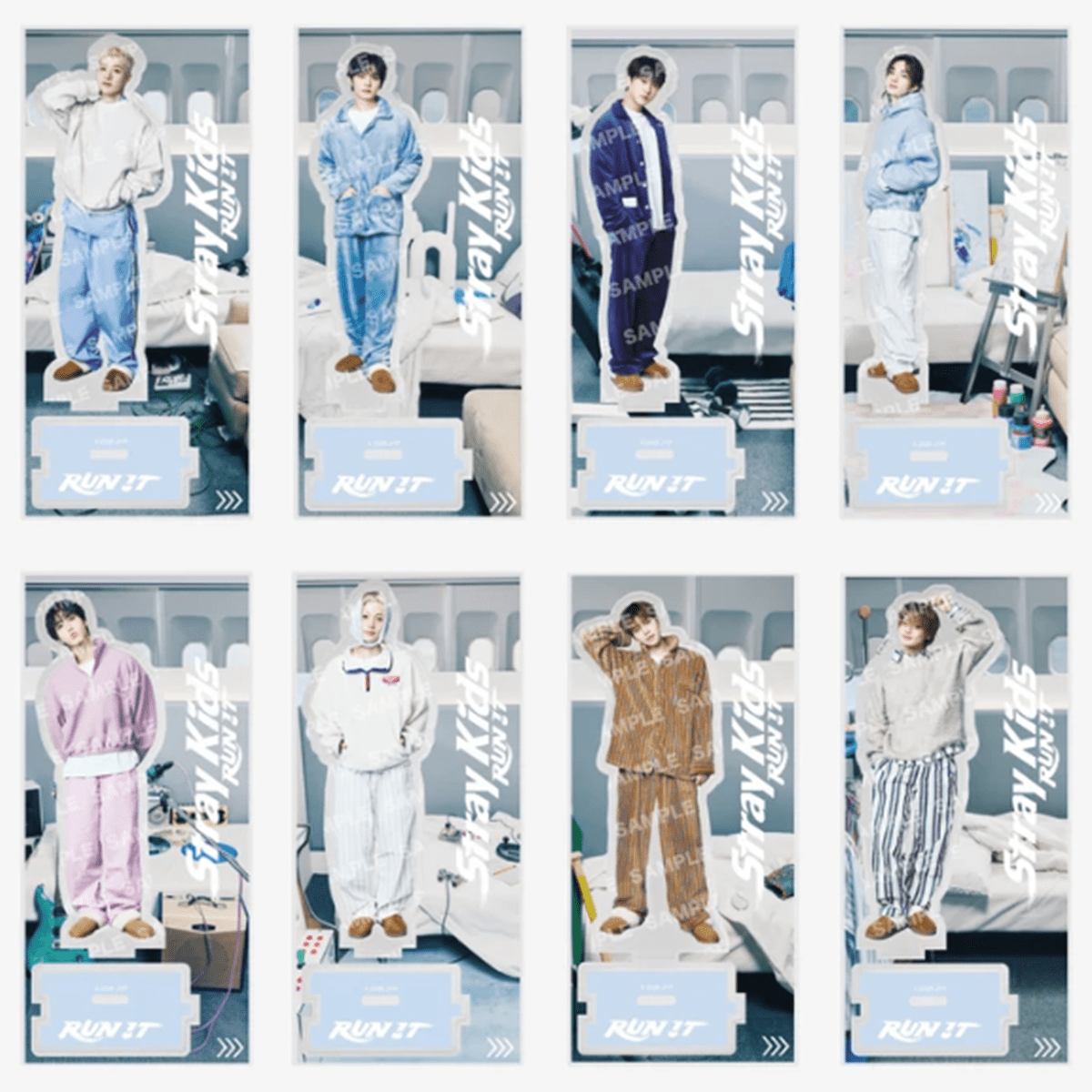 (Pre Order) Stray Kids - World Tour <Run It Japan> Official MD: ACRYLIC STAND【B】 - KPop Idol